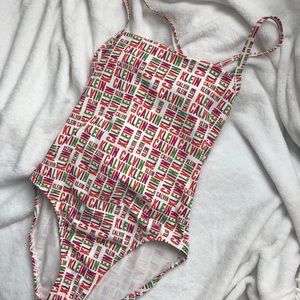 Vintage Womens Calvin Klein One Piece Bathing Suit